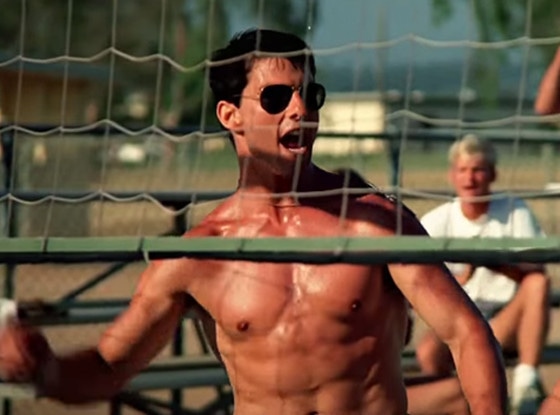 An Ode to Top Gun's Ridiculous Volleyball Scene - E! Online